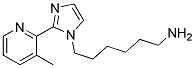 6[2-(3-METHYLPYRIDIN-2-YL)IMIDAZOL-1-YL]HEXYLAMINE Struktur