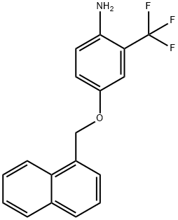 4-(1-NAPHTHYLMETHOXY)-2-(TRIFLUOROMETHYL)ANILINE Struktur