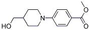 METHYL 4-[4-(HYDROXYMETHYL)PIPERIDINO]BENZENECARBOXYLATE Struktur