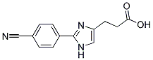 3-[2-(4-CYANOPHENYL)IMIDAZOL-4-YL]-PROPIONIC ACID Struktur