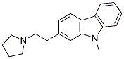 9-METHYL-2-(2-PYRROLIDIN-1-YL-ETHYL)-9H-CARBAZOLE Struktur