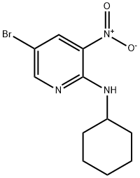 (5-BROMO-3-NITRO-PYRIDIN-2-YL)-CYCLOHEXYL-AMINE Struktur