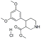 METHYL 4-(3,5-DIMETHOXYPHENYL)PIPERIDINE-3-CARBOXYLATE HYDROCHLORIDE Struktur