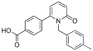 4-[1-(4-METHYLBENZYL)-6-OXO-1,6-DIHYDROPYRIDIN-2-YL]BENZOIC ACID Struktur