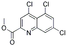 METHYL 4,5,7-TRICHLORO-QUINOLINE-2-CARBOXYLATE Struktur