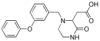 [3-OXO-1-(3-PHENOXY-BENZYL)-PIPERAZIN-2-YL]-ACETIC ACID Struktur