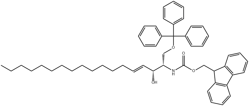 FMOC-1-TRIPHENYLMETHYL-4-OCTADECEN-1,3-DIOL Struktur