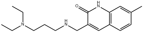 3-[(3-DIETHYLAMINO-PROPYLAMINO)-METHYL]-7-METHYL-1H-QUINOLIN-2-ONE Struktur