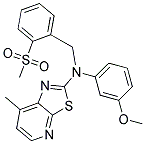 N-(3-METHOXYPHENYL)-7-METHYL-N-[2-(METHYLSULFONYL)BENZYL][1,3]THIAZOLO[5,4-B]PYRIDIN-2-AMINE Struktur