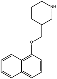 3-[(1-NAPHTHYLOXY)METHYL]PIPERIDINE Struktur