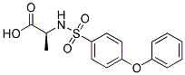 ALANINE, N-[(4-PHENOXYPHENYL)SULFONYL]- Struktur