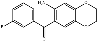 (7-AMINO-2,3-DIHYDRO-1,4-BENZODIOXIN-6-YL)(3-FLUOROPHENYL)METHANONE Struktur