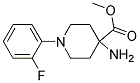 METHYL 4-AMINO-1-(2-FLUOROPHENYL)PIPERIDINE-4-CARBOXYLATE Struktur