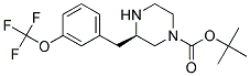 (R)-3-(3-TRIFLUOROMETHOXY-BENZYL)-PIPERAZINE-1-CARBOXYLIC ACID TERT-BUTYL ESTER Struktur