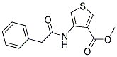 4-PHENYLACETYLAMINO-THIOPHENE-3-CARBOXYLIC ACID METHYL ESTER Struktur