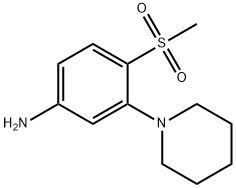 3-(PIPERIDIN-1-YL)-4-(METHYLSULFONYL)ANILINE Struktur