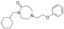 4-(CYCLOHEXYLMETHYL)-1-(2-PHENOXYETHYL)-1,4-DIAZEPAN-5-ONE Struktur