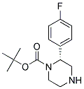 (R)-2-(4-FLUORO-PHENYL)-PIPERAZINE-1-CARBOXYLIC ACID TERT-BUTYL ESTER Struktur