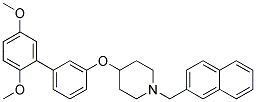 4-[(2',5'-DIMETHOXYBIPHENYL-3-YL)OXY]-1-(2-NAPHTHYLMETHYL)PIPERIDINE Struktur