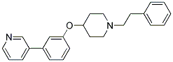 3-(3-([1-(2-PHENYLETHYL)PIPERIDIN-4-YL]OXY)PHENYL)PYRIDINE Struktur