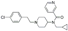 N-(1-[2-(4-CHLOROPHENYL)ETHYL]PIPERIDIN-4-YL)-N-(CYCLOPROPYLMETHYL)NICOTINAMIDE Struktur