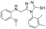 4-(2,3-DIMETHYLPHENYL)-5-(((2-METHOXYPHENYL)AMINO)METHYL)-4H-1,2,4-TRIAZOLE-3-THIOL Struktur