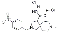 8-METHYL-2-(4-NITRO-BENZYL)-2,8-DIAZA-SPIRO[4.5]DECANE-4-CARBOXYLIC ACID DIHYDROCHLORIDE Struktur