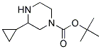 3-CYCLOPROPYL-PIPERAZINE-1-CARBOXYLIC ACID TERT-BUTYL ESTER Struktur