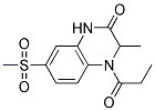 3-METHYL-7-(METHYLSULFONYL)-4-PROPIONYL-3,4-DIHYDROQUINOXALIN-2(1H)-ONE Struktur