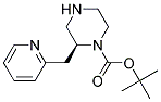 (S)-2-PYRIDIN-2-YLMETHYL-PIPERAZINE-1-CARBOXYLIC ACID TERT-BUTYL ESTER Struktur