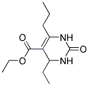 4-ETHYL-2-OXO-6-PROPYL-1,2,3,4-TETRAHYDRO-PYRIMIDINE-5-CARBOXYLIC ACIDETHYL ESTER Struktur