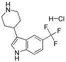 3-(PIPERIDIN-4-YL)-5-(TRIFLUOROMETHYL)-1H-INDOLE HYDROCHLORIDE Struktur