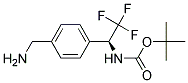 [(S)-1-(4-AMINOMETHYL-PHENYL)-2,2,2-TRIFLUORO-ETHYL]-CARBAMIC ACID TERT-BUTYL ESTER Struktur