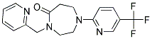 4-(PYRIDIN-2-YLMETHYL)-1-[5-(TRIFLUOROMETHYL)PYRIDIN-2-YL]-1,4-DIAZEPAN-5-ONE Struktur