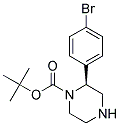 (S)-2-(4-BROMO-PHENYL)-PIPERAZINE-1-CARBOXYLIC ACID TERT-BUTYL ESTER Struktur