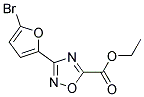 ETHYL 3-(5-BROMO-2-FURYL)-1,2,4-OXADIAZOLE-5-CARBOXYLATE Struktur