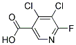 4,5-DICHLORO-6-FLUORO-NICOTINIC ACID Struktur