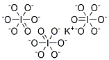 Potassium paraperiodate Struktur