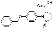 (2S,3R)-TRANS-(4-BENZYLOXYPHENYL)-PYRROLIDINE-5-ON-2-CARBOXYLIC ACID Struktur