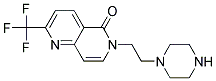 6-(2-PIPERAZIN-1-YLETHYL)-2-(TRIFLUOROMETHYL)-1,6-NAPHTHYRIDIN-5(6H)-ONE Struktur