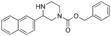 3-NAPHTHALEN-2-YL-PIPERAZINE-1-CARBOXYLIC ACID BENZYL ESTER Struktur