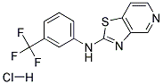 N-[3-(TRIFLUOROMETHYL)PHENYL][1,3]THIAZOLO[4,5-C]PYRIDIN-2-AMINE HYDROCHLORIDE Struktur