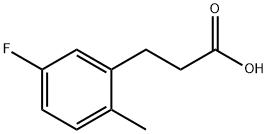 3-(5-FLUORO-2-METHYLPHENYL)PROPIONIC ACID Structure