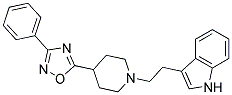 3-(2-[4-(3-PHENYL-1,2,4-OXADIAZOL-5-YL)PIPERIDIN-1-YL]ETHYL)-1H-INDOLE Struktur