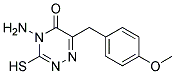 4-AMINO-3-MERCAPTO-6-(4-METHOXYBENZYL)-1,2,4-TRIAZIN-5(4H)-ONE Struktur