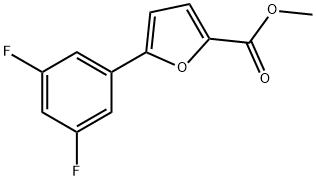 5-(3,5-DIFLUOROPHENYL)FURAN-2-CARBOXYLIC ACID METHYL ESTER Struktur