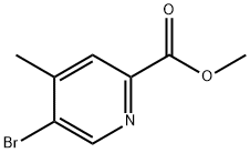 5-BROMO-4-METHYL-PYRIDINE-2-CARBOXYLIC ACID METHYL ESTER Struktur