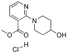 4-HYDROXY-3,4,5,6-TETRAHYDRO-2H-[1,2']BIPYRIDINYL-3'-CARBOXYLIC ACID METHYL ESTER HYDROCHLORIDE Struktur