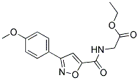 ETHYL N-([3-(4-METHOXYPHENYL)ISOXAZOL-5-YL]CARBONYL)GLYCINATE Struktur