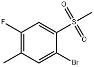 5-BROMO-2-FLUORO-4-METHYLSULFONYLTOLUENE Struktur